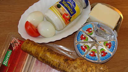 Křenová pomazánka II., Suroviny