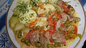 Krůtí řízečky se zeleninou a zakysankou, Krůtí řízečky se zeleninou a zakysankou