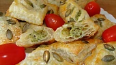 Listové šátečky s brokolicí, Detail