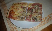 Pizza bez kynutí (Žampiony, hermelín)