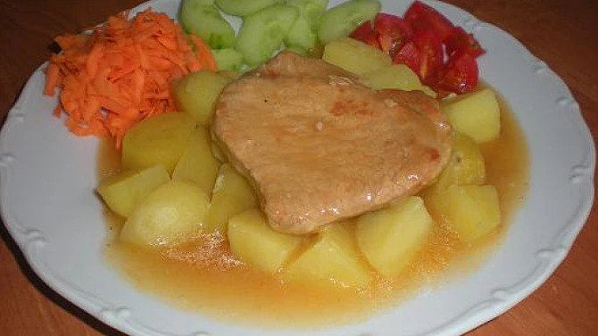 Přírodní vepřový řízek