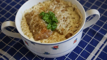 Sýrová polévka zapékaná, Sýrová polévka zapékaná