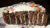 Točený dort s marcipánovou šlehačkou, Zajímavě vypadá na řezu