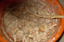 jablka s tvarohem