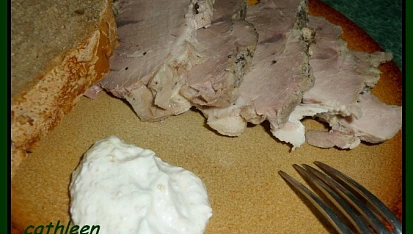 Vařené plecko s křenovou omáčkou
