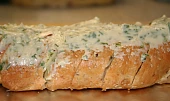Zapečená česneková bageta