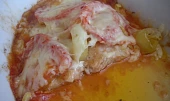 Zapečený pangasius s paprikou a rajčaty
