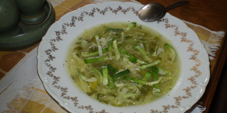 Zelená česneková polévka (jdeme jíst...)