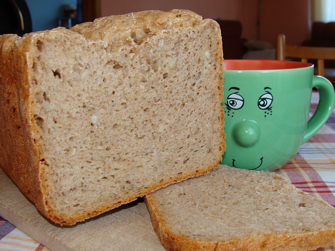 Žitno-pšeničný chléb II., Chléb na řezu