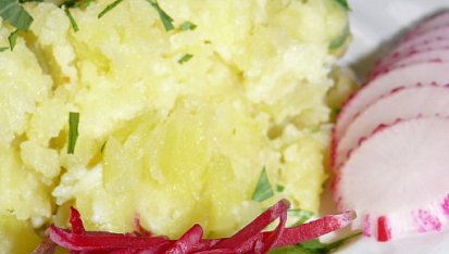 Bramborová kaše s brynzou, bramborová kaše s brynzou
