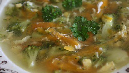 Brokolicová polévka - barevná, Brokolicová polévka - barevná