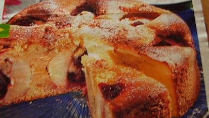 Bublanina s jablíčky a borůvkami, Bublanina s jablíčky a borůvkami