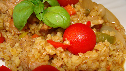 Bulgur s vepřovým masem a zeleninou, Detail 1