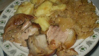 Česneková kolena na zelí, Česneková kolena na zelí
