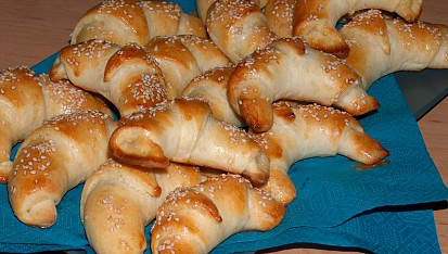 Croissanty s nuttelou, s nivou