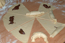 Croissanty s nuttelou