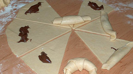 Croissanty s nuttelou