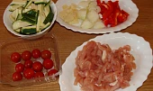 Kuřecí maso s cuketou a houbami, Suroviny
