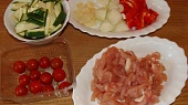 Kuřecí maso s cuketou a houbami, Suroviny