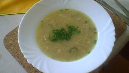 Drožďová polévka s cibulí