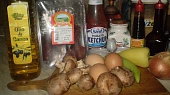 Drůbeží játra s marinádou, ingredience...