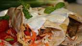 Gyros v Libanonském chlebu