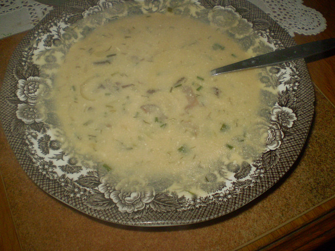 Houbovo-smetanová polévka se sýrem a koprem, Houbovo-smetanová polévka se sýrem a  koprem