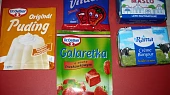 Jahodový dort, Použité suroviny, Vitacitem můžeme ochutit vodu na želé dělané z vody a želatiny.