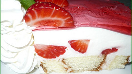 Jogurtové řezy s ovocem