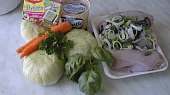Kuřecí maso v kedlubnách, ingredience