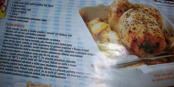 Pečené kuře po řecku