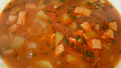 Polévka skoro-gulášovka, Polévka skoro-gulášovka