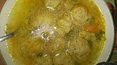 Porková polévka s drožďovovločkovými knedlíčky - bleskovka, Pórková polévka s drožďovými knedlíčky