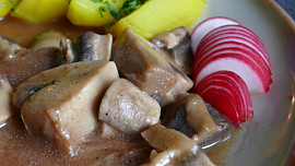 Přírodní kotlet s žampiony