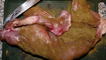 Rychlá králičí svíčková, okořeněný králík