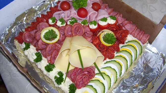 Slaný chlebový dort
