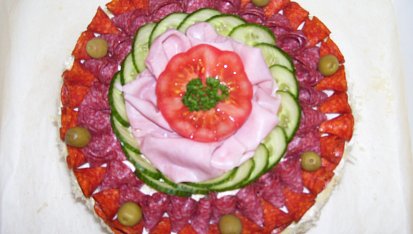 Slaný chlebový dort
