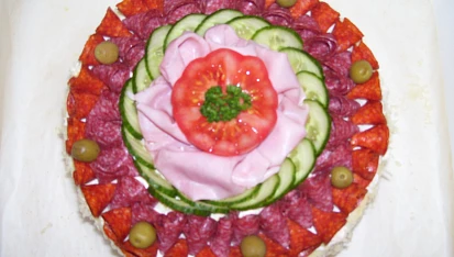 Slaný chlebový dort