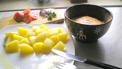 Smažený sýr "bez smažení", Smažák před vyklopením