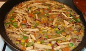 Tofu s kuskusem a zeleninou, ..s tofu a po zalití