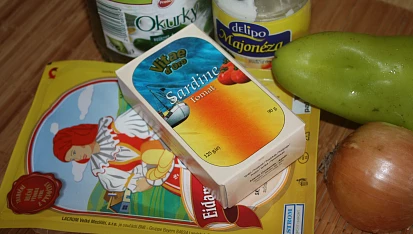 Tomatová rybí pomazánka, ...suroviny...