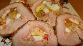 Vepřová roláda plněná vařenými vejci, Detail