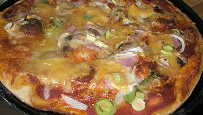 Vynikající pizza, pikantná pizza