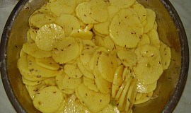 Zapečené brambory s kuřecím masem