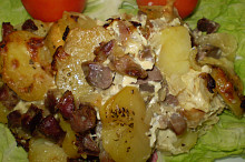 Zapékané kuřecí žaludky