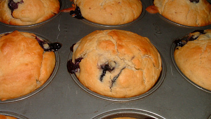 Borůvkové muffiny