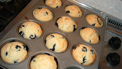 Borůvkové muffiny