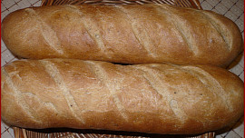 Bramborákové celozrnné bagety
