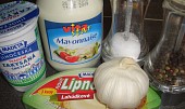 Česnekový dresing,  suroviny a ingredience