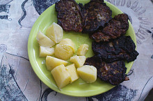 Houbové placičky, postup